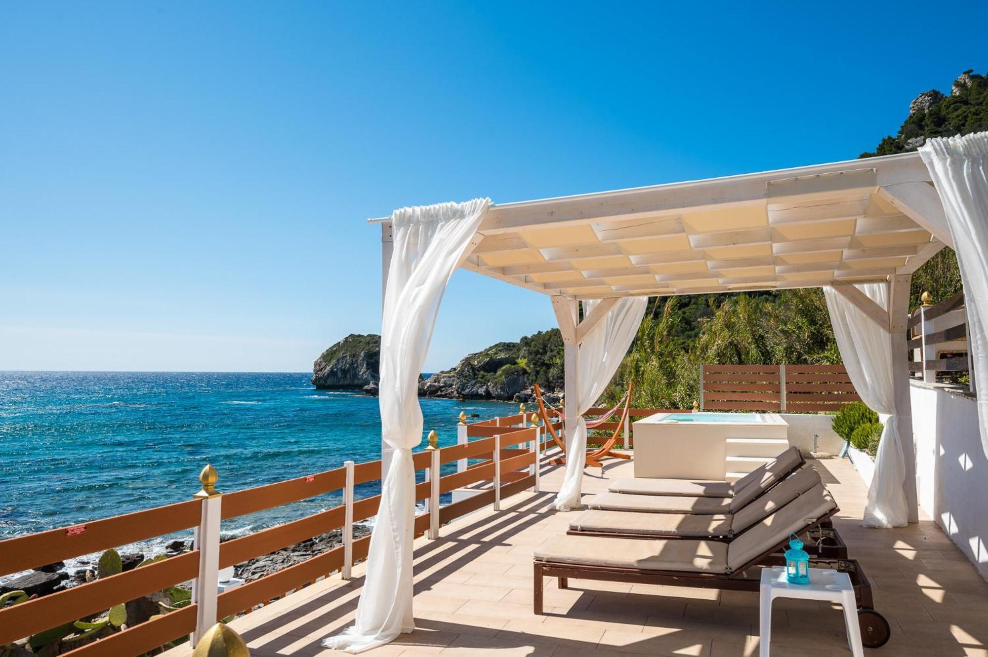 Villa Renata & Villa Filippos With Private Plunge Pool By Konnect Agios Gordios  Exterior foto