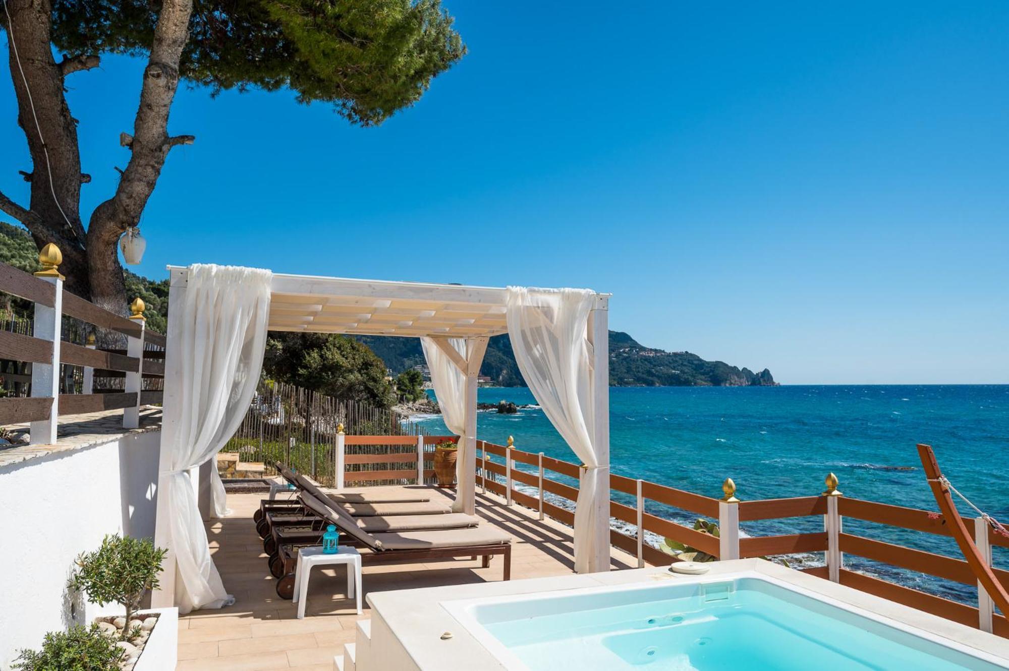 Villa Renata & Villa Filippos With Private Plunge Pool By Konnect Agios Gordios  Exterior foto
